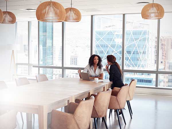 two women in meeting